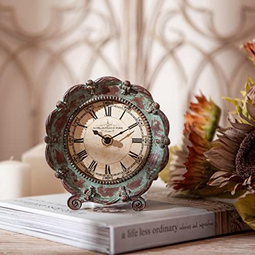 NIKKY HOME Vintage Table Clock Battery Operated for Home Decor - Image 4