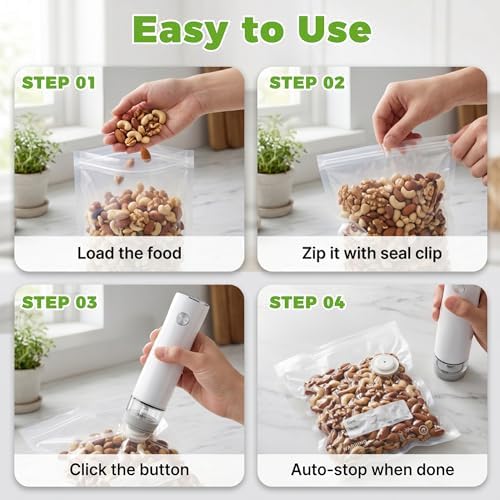 Reusable Vacuum Sealer Bags for Food with Air Valve 25 Pack Small 26x28 CM - Image 4