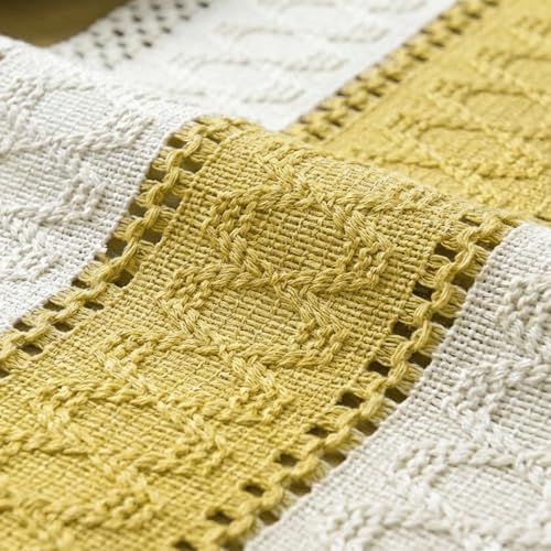 Artoid Mode Yellow Farmhouse Rustic Table Runner 12x48 Inch - Image 6