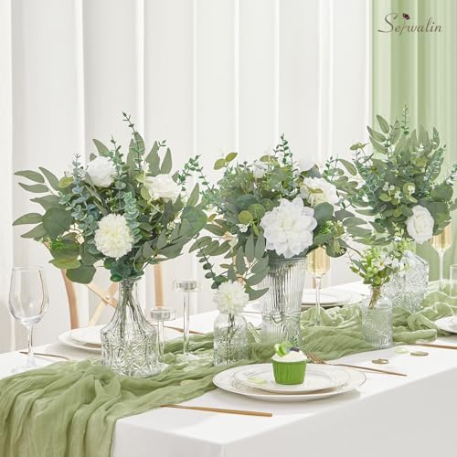Serwalin 70PCS Mixed Eucalyptus Stems, Greenery Stems for Centerpieces - Image 3
