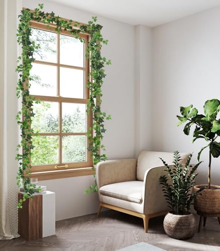 RECUTMS 3Strand Fake Vines Artificial Ivy Garland Silk Greenery Plant 6.3Ft - Image 6