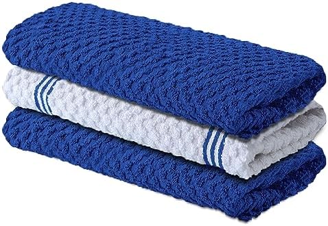 Infinitee Xclusives Kitchen Towels - 3 Pack - Cotton Dish Towel |15" x 25"| by InfiniteeXclusives