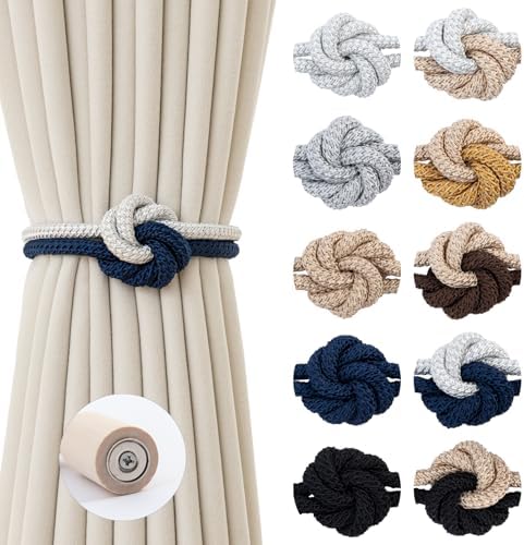 Magnetic Curtain Tiebacks Holdbacks Rope Curtain Tie Backs Outdoor Contoeey by CurtainTiebacks