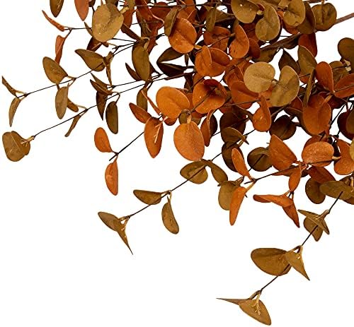6 Pcs Fall Eucalyptus Leaves Artificial Eucalyptus Stems Fall Leaf Spray Autumn Leaves Fall Decorations for Home Floral Arrangement - Image 6