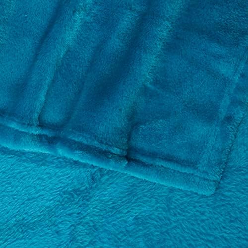 Bedsure GentleSoft Fleece Blanket Twin Size Teal - 300GSM Lightweight Plush Fuzzy Cozy Soft Warm Blanket for Bed, Sofa, Couch, Travel, Camping, 60x80 inches - Image 3