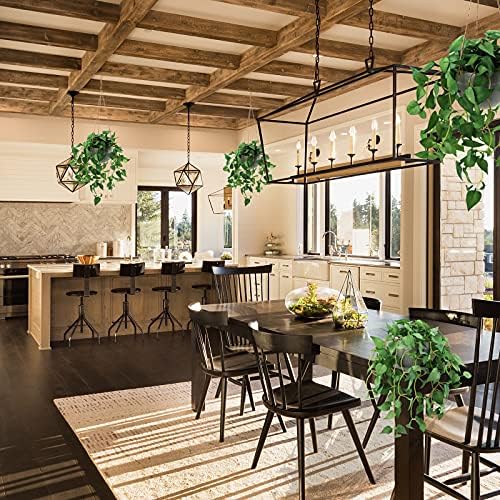 TNNTOPELE 2 Pack Hanging Plant Fake Plants with Pots for Indoor Outdoor - Image 6