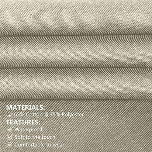 Hongsome Adjustable Button Apron for Women Men Artist Painting Pottery Garden Cooking Kitchen Chef 3 Pockets Waterproof M-XXL - Image 3