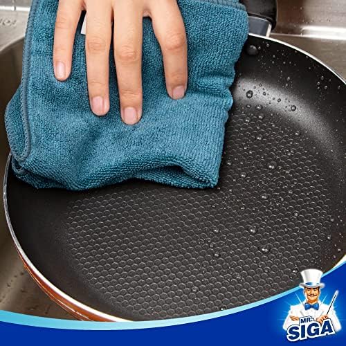 MR.SIGA Microfiber Cleaning Cloths, Streak Free Microfiber Towels, 12 Pack - Image 5