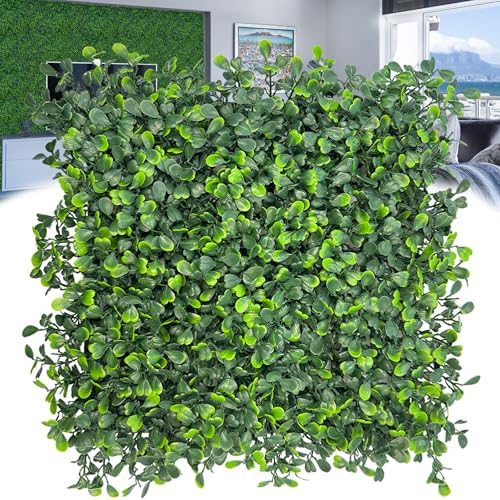 10"x10" (26 Pieces) Artificial Grass Wall Decoration Backdrop Panels by DOPGIB