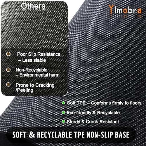 Yimobra Extra Large Doormat Outdoor Entrance 47x32, Non-Slip Mat, Dark Grey - Image 6
