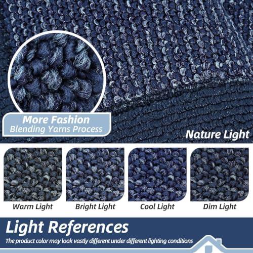 BEQHAUSE Indoor Door Mat 32" x 48", Dirt Trapper Door Mats, Blue - Image 6