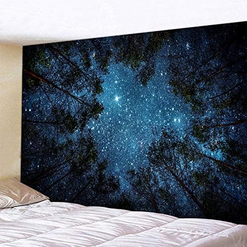 Llamazing Forest Landscape Tapestry for Living Room & Bedroom - Magic Tapestry Curtain (Looking Up at The Stars, 60''L51''W) - Image 4