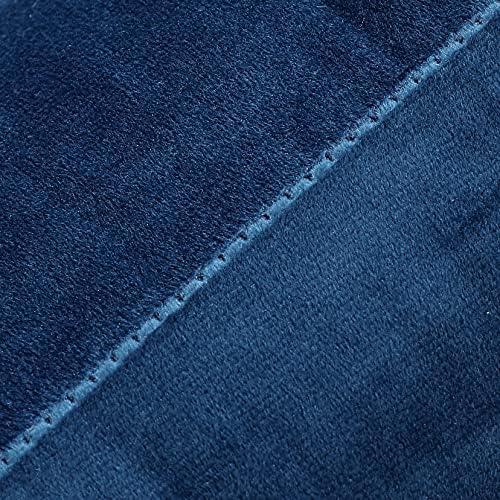 NiNi ALL Blue Velvet Throw Pillow Covers 22x22 Pack of 2 Decorative Couch - Image 5