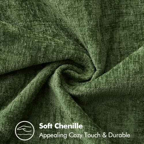 MIULEE Decorative Lumbar Throw Pillow Covers 12x20 Inch Forest Green 2 Pack - Image 3