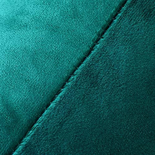NiNi ALL Teal Velvet Throw Pillow Covers 20x20 Pack of 2 Decorative Couch - Image 5
