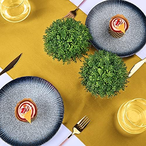 20-Pack Gold 12 x 108 inches Long Premium Satin Table Runner - Image 5