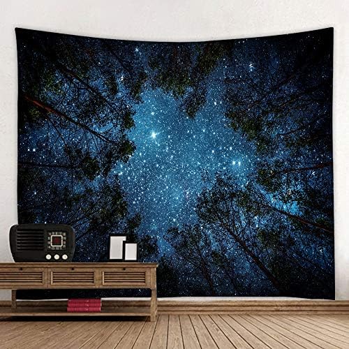 Llamazing Forest Landscape Tapestry for Living Room & Bedroom - Magic Tapestry Curtain (Looking Up at The Stars, 60''L51''W) by Unknown