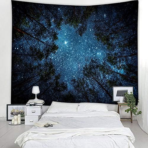 Llamazing Forest Landscape Tapestry for Living Room & Bedroom - Magic Tapestry Curtain (Looking Up at The Stars, 60''L51''W) - Image 3