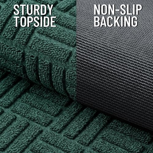 OLANLY Front Door Mat Outside Entrance 47x23, Heavy-Duty Rubber Doormat - Image 3