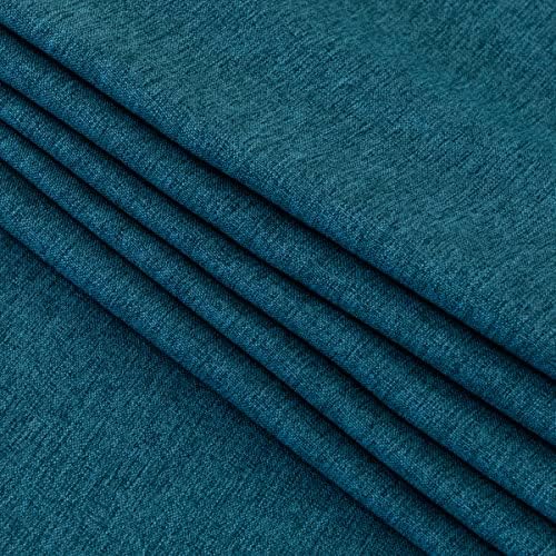 AMBERIS Bed Runner Blue, Imitation Linen Decorative Bed Scarf for Home Hotel (Pillowcases Sold Separately) - Image 5