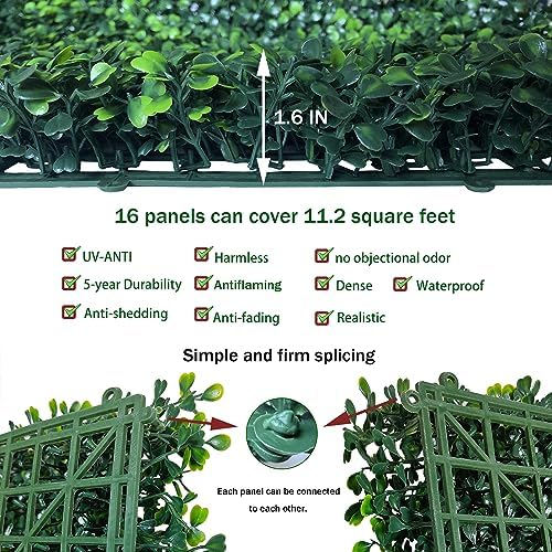 ODTORY Artificial Grass Wall Greenery Backdrop, 10X10 in 16P (11.2 sqft) - Image 3