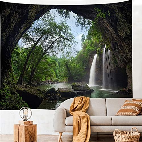 Llamazing Forest Tapestry - Home Decor Landscape for Living Room & Bedroom - Magic Tapestry Curtain (Waterfall, 90.5''L70.8''W) XGXL by Unknown