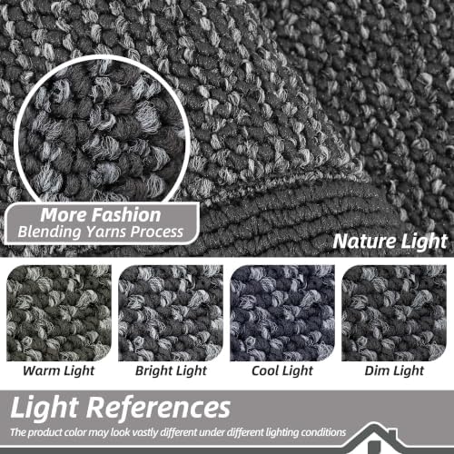 BEQHAUSE Indoor Door Mat 24" x 36", Dirt Trapper Door Mats, Charcoal - Image 6