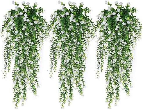 RECUTMS Artificial Hanging Plants Fake Hanging Vines Outdoor Faux Draping by RECUTMS