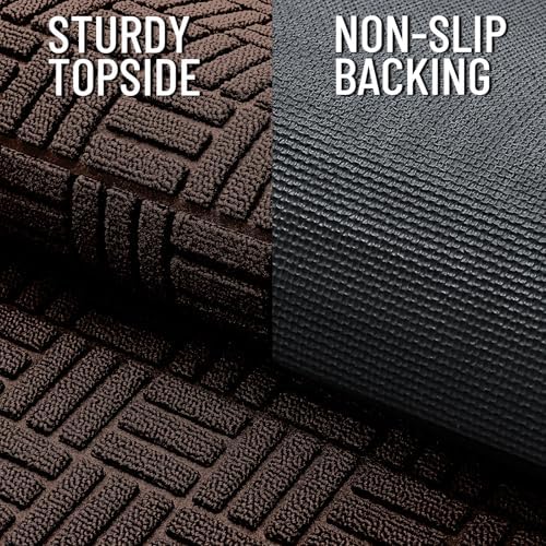 OLANLY Front Door Mat Outside Entrance 29.5x17, Heavy-Duty Rubber Doormat - Image 5