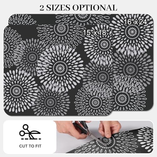 Dish Drying Mat Absorbent Kitchen Counter Mat Rubber Backing Draining Mat - Image 2