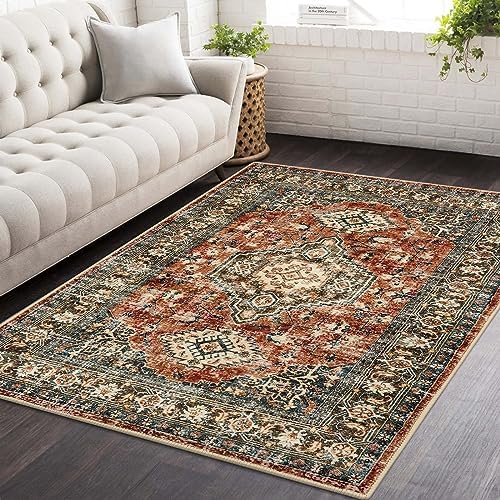 Lahome Oriental Washable Rug, 3x5 Rugs for Living Room Entryway Non Slip by Lahome