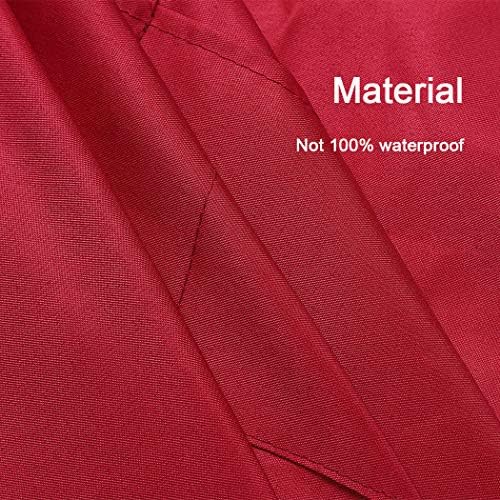 Total 6PCS Deep Red Bib Apron for Women Adult Unisex Durable Comfortable with 2 Front Pockets Washable Chef Aprons for Cooking Baking Kitchen Restaurant Crafting Painting. - Image 5