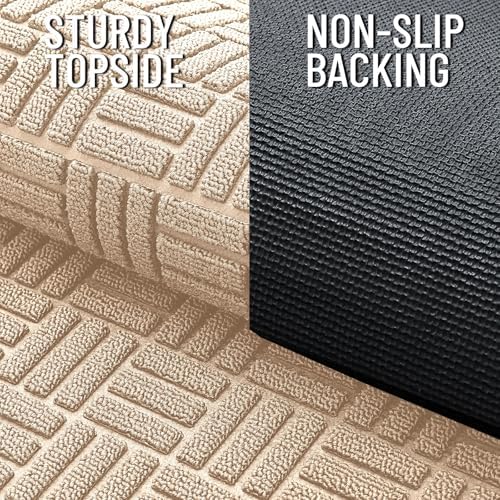 OLANLY Front Door Mat Outside Entrance 35x23, Heavy-Duty Rubber Doormat - Image 4