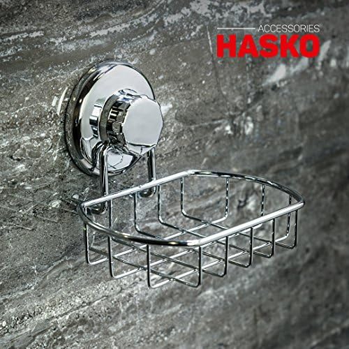 HASKO Suction Cup Soap Dish for Shower Wall, Rustproof Stainless Steel Shower Soap Holder Suction, Bathtub Bathroom Bar Soap Holder (Chrome) - Image 3