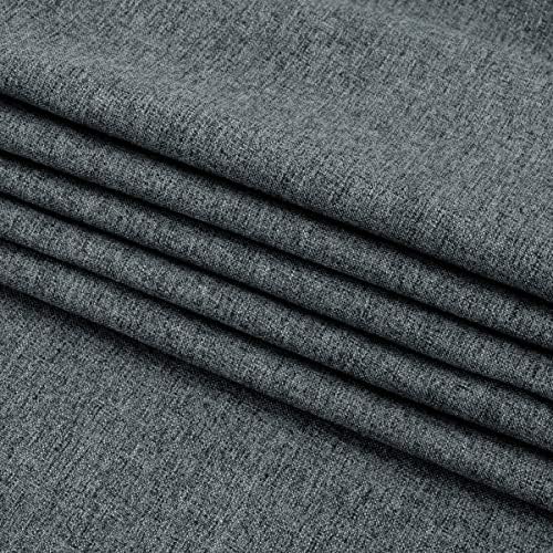 AMBERIS Bed Runner Dark Grey, Imitation Linen Decorative Bed Scarf for Home Hotel (Pillowcases Sold Separately) - Image 5