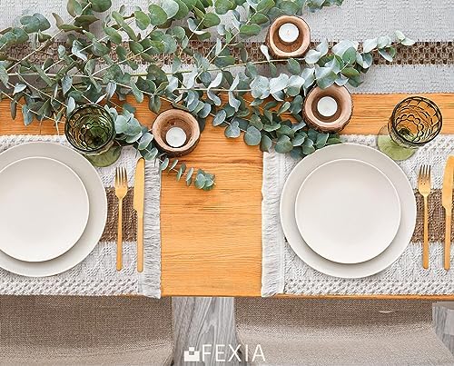FEXIA Boho Placemats Set of 4, Macrame Table Mats Farmhouse Dining Decor - Image 5