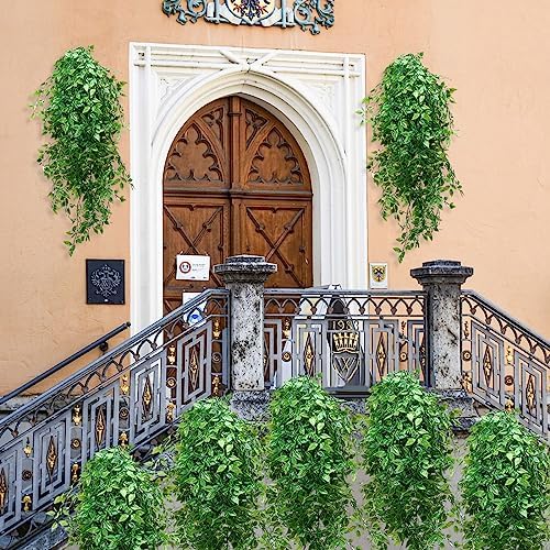 Hoteam 12 Pcs Artificial Hanging Greenery Plants, Vine - Image 5