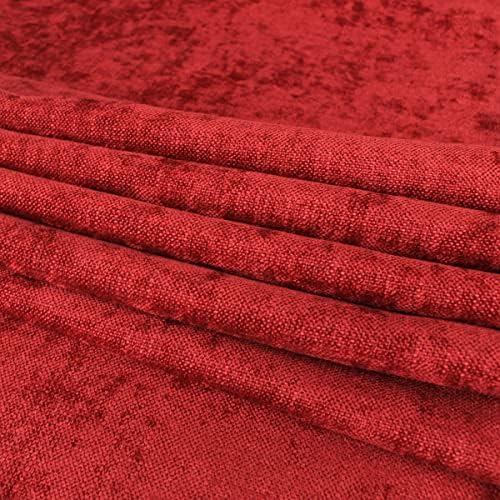 AMBERIS Bed Runner Red, Chenille Soft No Fading Modern Bed Scarf (Pillowcases Sold Separately) - Image 5