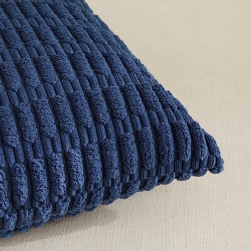 Fancy Homi 4 Packs Decorative Throw Pillow Covers for Living Room Couch Bed, Modern Farmhouse Boho Home Décor Accent Cushion Case, 16" x 16", Dusty Blue - Image 4