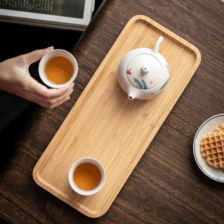 Bamboo Vanity Tray, Bathroom Counter Tray, Toilet Tank Tray, Bathroom Tray for Organizing and Home Decor, 11.8 x 5.1 x 0.8 inch - Image 6