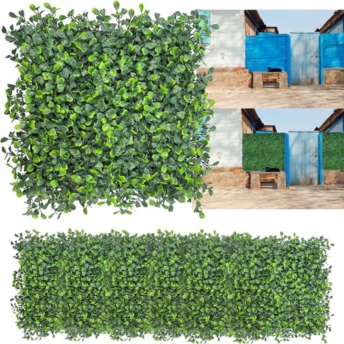 10"x10" (16 Pieces) Artificial Grass Wall Decoration Backdrop Panels by DOPGIB