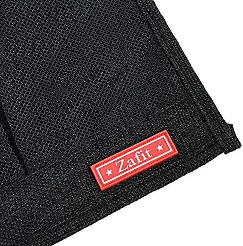 Zafit Linen 6 Pockets Bedside Caddy, Bedside Storage Organizer for Magazine, Remotes, Phone (Black) - Image 6
