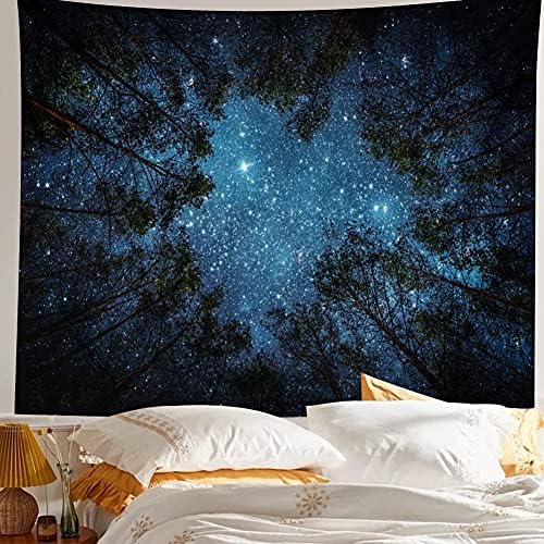 Llamazing Forest Landscape Tapestry for Living Room & Bedroom - Magic Tapestry Curtain (Looking Up at The Stars, 60''L51''W) - Image 5