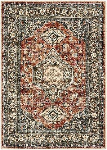 Lahome Oriental Washable Rug, 3x5 Rugs for Living Room Entryway Non Slip - Image 6