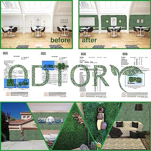 ODTORY Artificial Grass Wall Greenery Backdrop, 10X10 in 25P(17.5 sqft) - Image 5