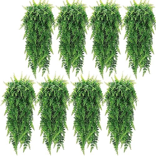 Lyrow 8 Pcs Artificial Hanging Plants Fake Greenery Vines by Lyrow