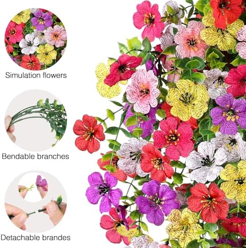 Artificial Flowers for Outdoors UV Resistant Spring Decor - Image 3