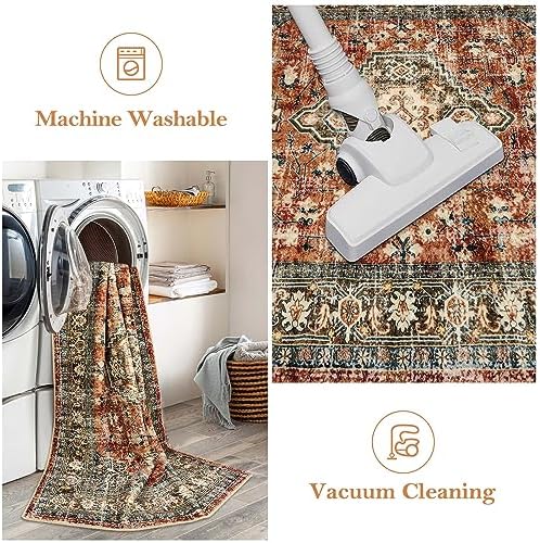 Lahome Oriental Washable Kitchen Runner Rug, 2x6 Runners for Hallway 6ft - Image 4