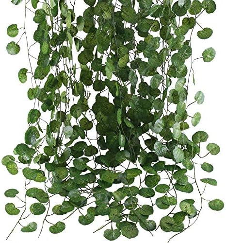 12 Pack Artificial Vines Hanging Greenery Garland Leaves Wall 84Ft - Image 2