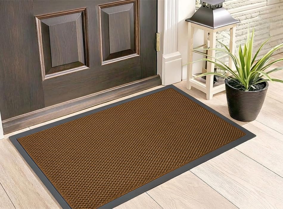 Muddy Mat® Meshy Mat Door Mat Heavy-Duty Quick-Dry Floor Mat, Sand & Dirt Trapper for Indoor & Outdoor, Ideal for Entrance, Mudrooms,Patios & Garages,Low-Profile,Non-Slip,Washable– Orange 23"x35"x0.4" - Image 7